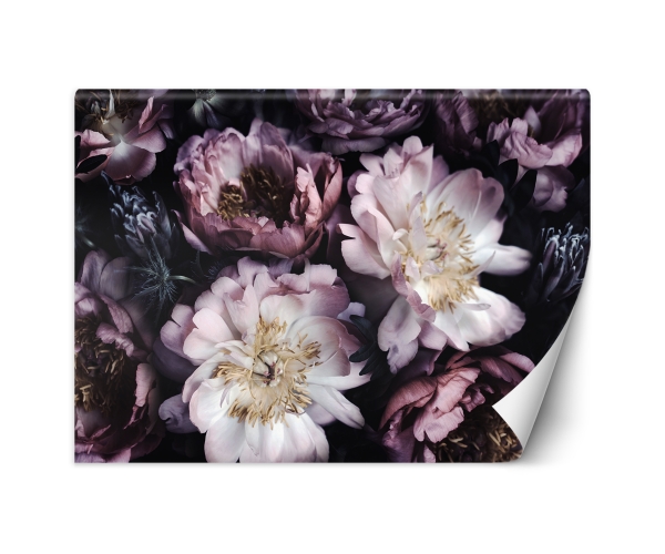 Fototapeta Kwiaty 3D ciemne tło na wymiar kolekcja PRESTIGE